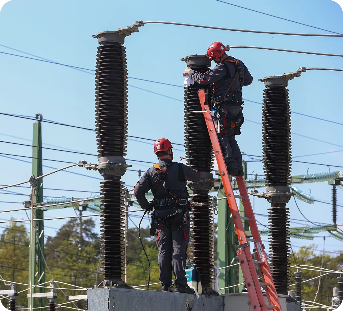 Two workers