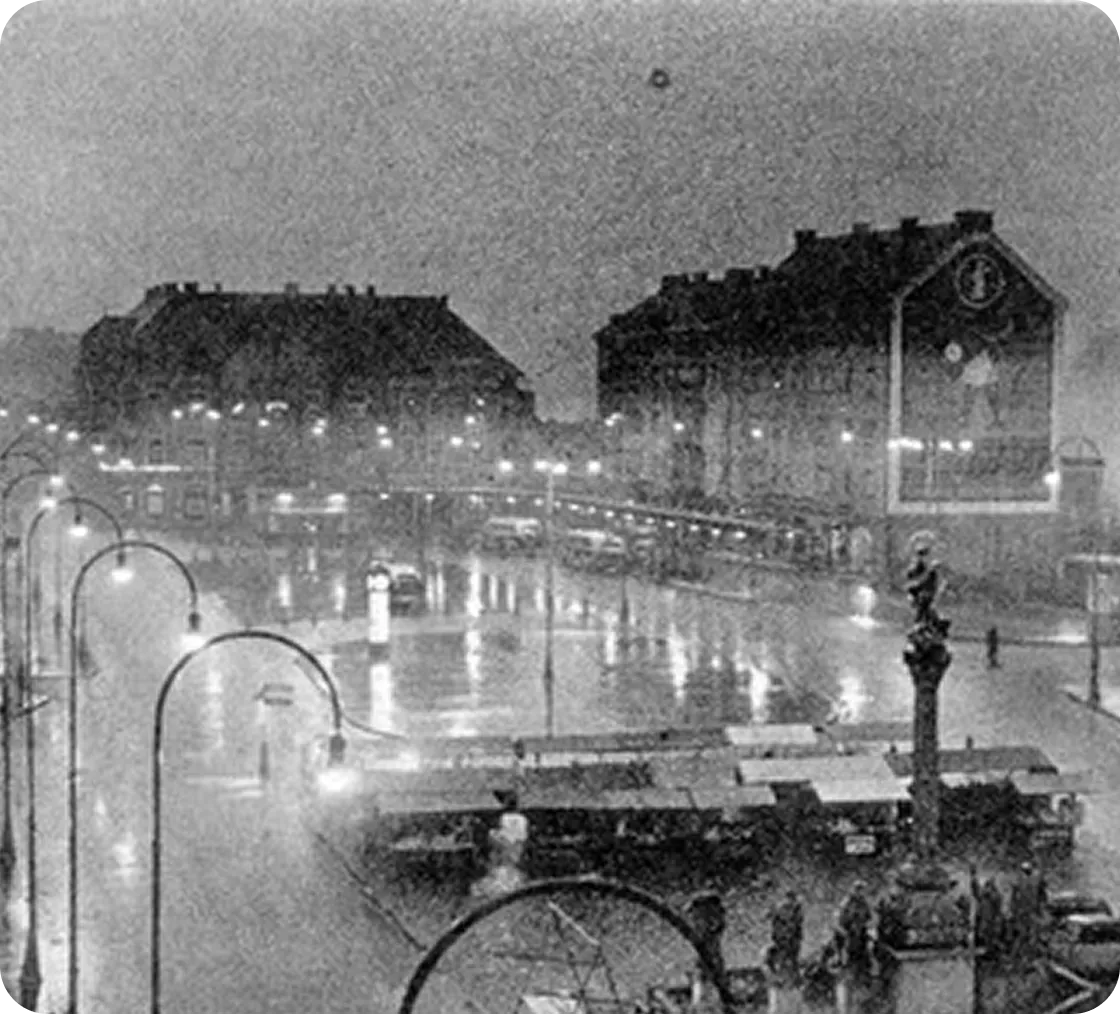 Town in the night