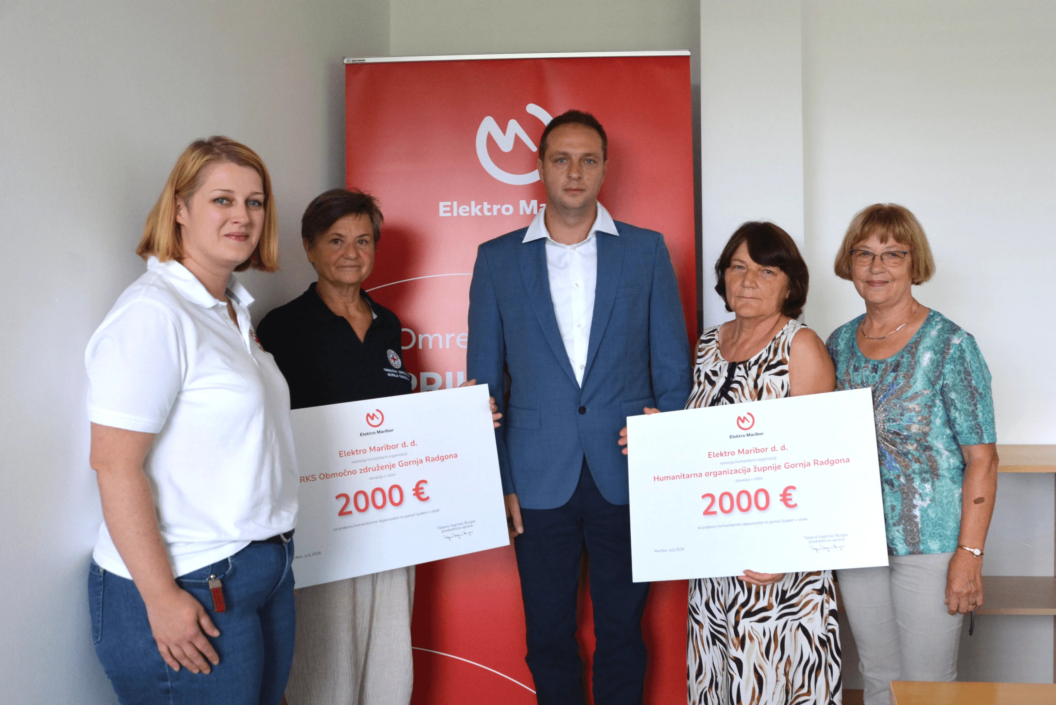 Od energije do srčnosti: Elektro Maribor podprl lokalno humanitarno delo