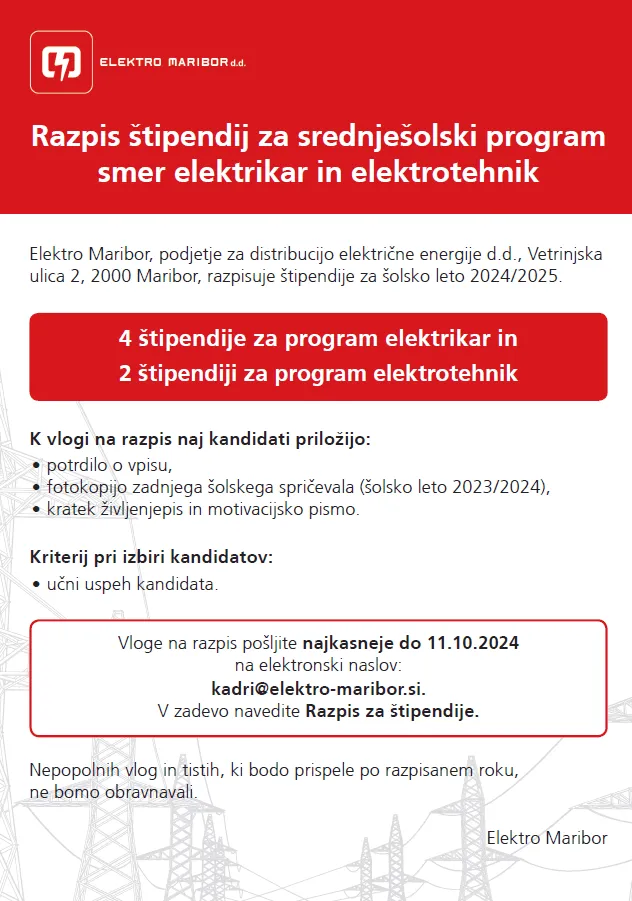 Fotografija – Razpis štipendij
